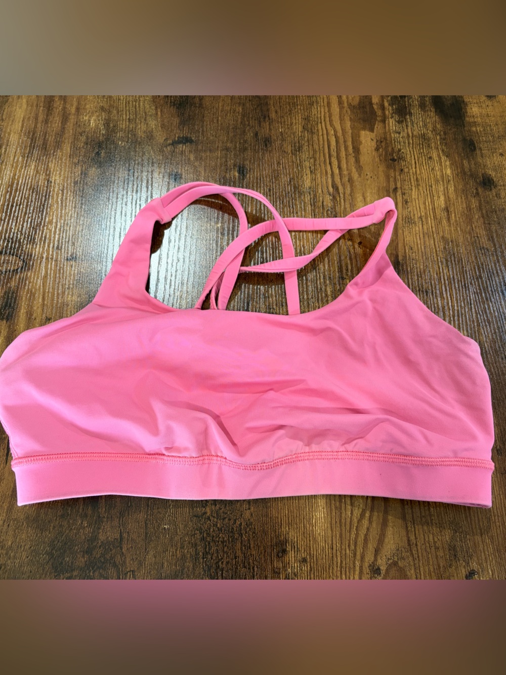 Pink Strappy lululemon sportsbra